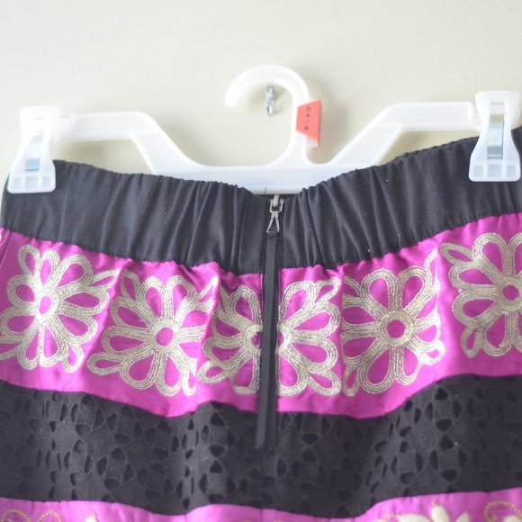 Anthropologie Leifsdottir Embroidered Catrina Bohemian Pencil Skirt Size 0P - Picture 3 of 4
